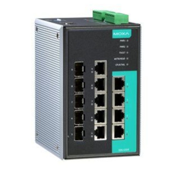 EDS-G509-T switch 4x Ethernet 10/100/1000BaseTx, 5x Gigabit RJ45/SFP zarządzalny