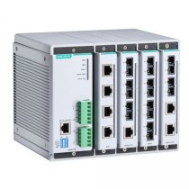 EDS-616 16-portowy modułowy switch na szynę DIN, zarządzalny