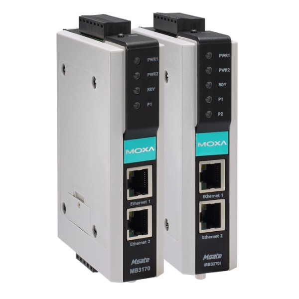 MGate MB3270 2-portowa brama Modbus TCP na Modbus RTU