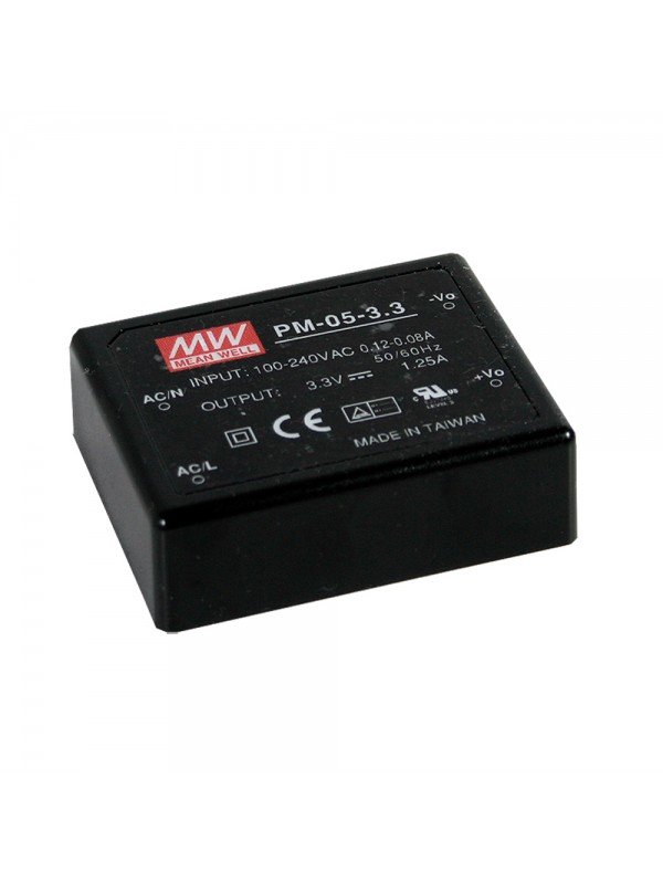 PM-05-15 Moduł AC/DC 5W 15V 0.33A PM-05-15 Moduł AC/DC 5W 15V 0.33A