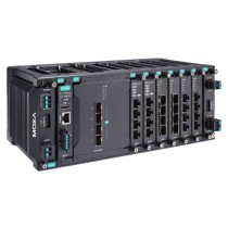 MDS-G4028-4XGS-T 28-portowy, modułowy switch zarządzalny na szynę DIN, 4 porty 10G