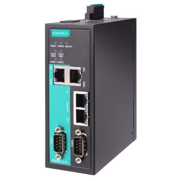 MGate 5216 2-portowa brama szeregowa/Modbus-EtherCAT