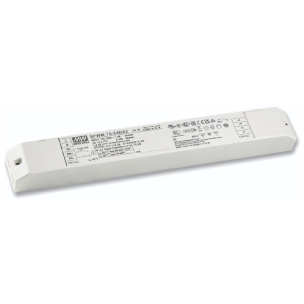 SPWM-75-12-DA2Q zasilacz LED 75.6W 12V 6.3A DALI2 4 kanały
