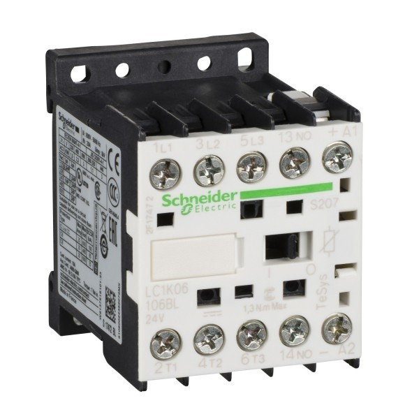 LC1K12106BLS207 Stycznik mocy TeSys K AC3 12A 3P 1NO - Cewka 24V DC