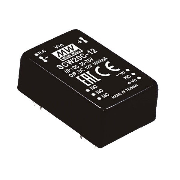 SCW20A-15 Moduł DC/DC 20W 9~18V/ 15V 1.33A