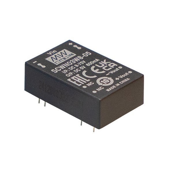 SCWN03W8-15 Moduł DC/DC 3W 9~75V/ 15V 0.2A