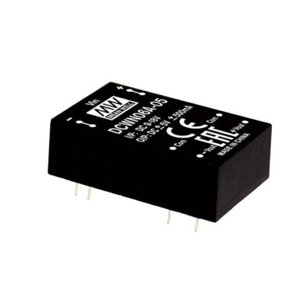 DCWN06A-05 Moduł DC/DC 6W 9~18V/ ±5V ±0.5A