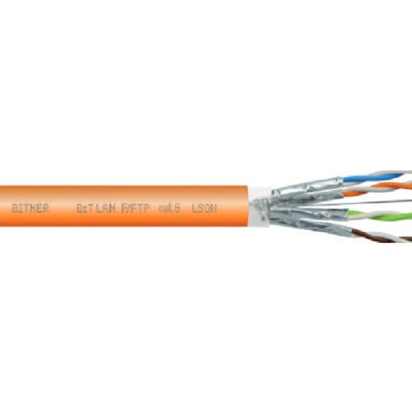 TI0111 Kabel do sieci informatycznych BiTLAN F/FTP cat.6 LSOH 350MHz - bęben 305m