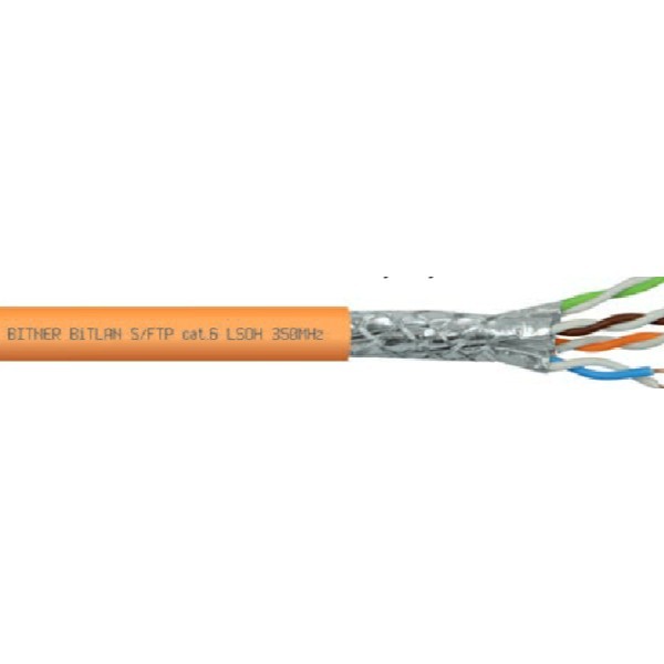 TI0112 Kabel do sieci informatycznych BiTLAN S/FTP cat.6 LSOH 350MHz - bęben 500m