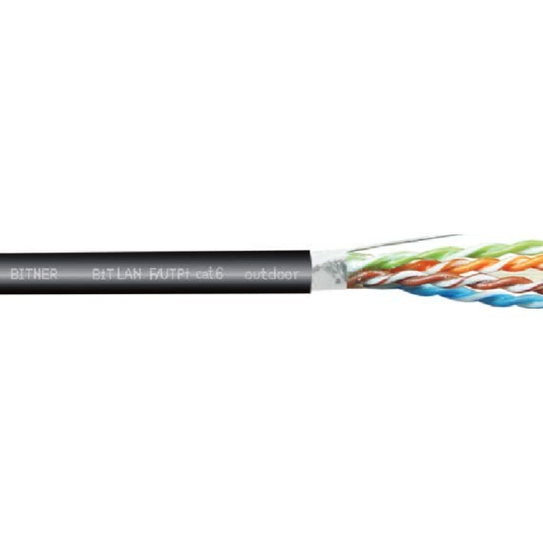 TI0055 Kabel do sieci informatycznych BiTLAN F/UTPf cat.6 zewnętrzny 350MHz - bęben 500m