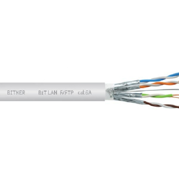 TI0075 Kabel do sieci informatycznych BiTLAN F/FTP cat.6A 500MHz - bęben 500m