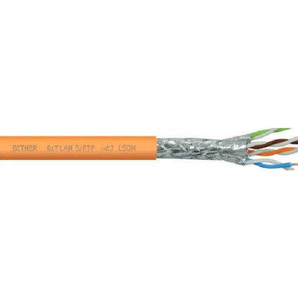TI0086 Kabel do sieci informatycznych BiTLAN S/FTP cat.7 LSOH 1000MHz - bęben 500m