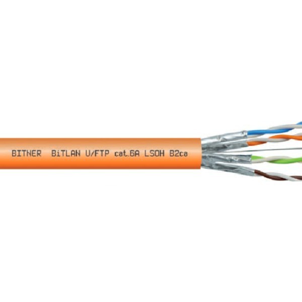 TI0117 Kabel do sieci informatycznych BiTLAN U/FTP cat.6A LSOH B2ca 500MHz - bęben 500m