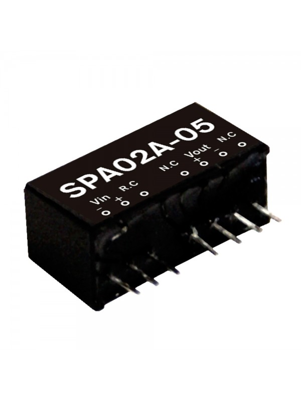 SPA02C-05 Moduł DC/DC 2W 36~72V/ 5V 0.4A SPA02C-05 Moduł DC/DC 2W 36~72V/ 5V 0.4A