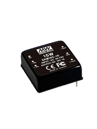 SKM15C-15 Moduł DC/DC 15W 36~75V/ 15V 1A