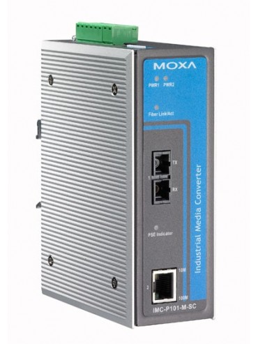 IMC-P101-S-SC-T konwerter Ethernet-światłowód PoE Singlemode SC