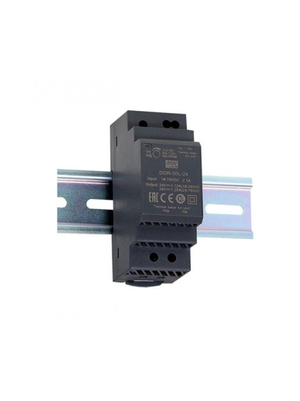 DDR-30G-12 przetwornica DC/DC na szynę DIN 30W 9~36V-12V 2.5A DDR-30G-12 przetwornica DC/DC na szynę DIN 30W 9~36V-12V 2.5A