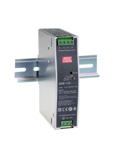 DDR-100A-24 przetwornica DC/DC na szynę DIN z normą kolejową 100W 9~18V-24V 4.2A