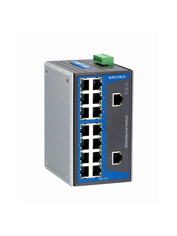 EDS-316 switch 16x Ethernet 10/100BaseTx EDS-316 switch 16x Ethernet 10/100BaseTx