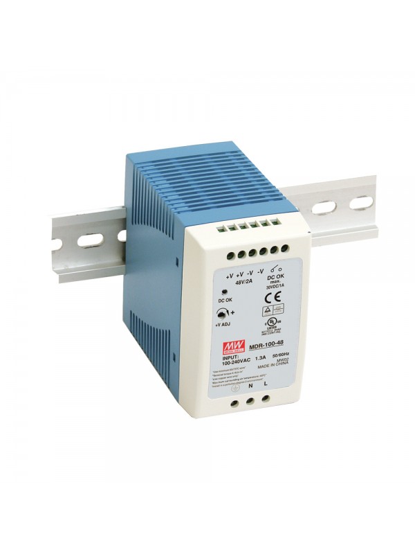 MDR-100-24 Zasilacz na szynę DIN 100W 24V 4A MDR-100-24 Zasilacz na szynę DIN 100W 24V 4A