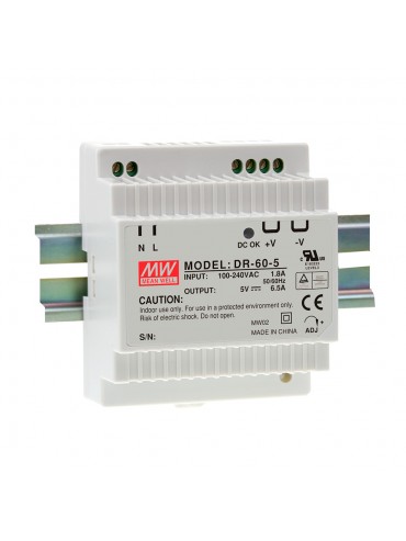 DR-60-24 Zasilacz na szynę DIN 60W 24V 2.5A