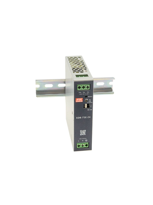 XDR-75E-12  zasilacz na szynę DIN 75.6W 12V 6.3A