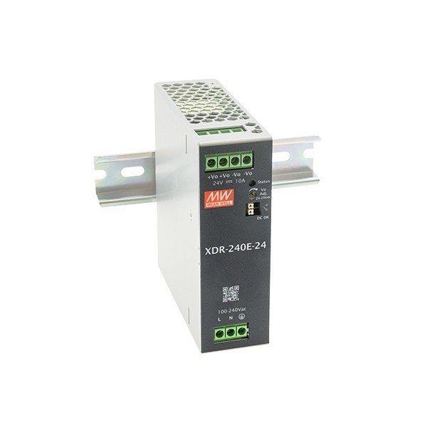 XDR-240E-36 zasilacz na szynę DIN 240W 36V 6.66A XDR-240E-36 zasilacz na szynę DIN 240W 36V 6.66A