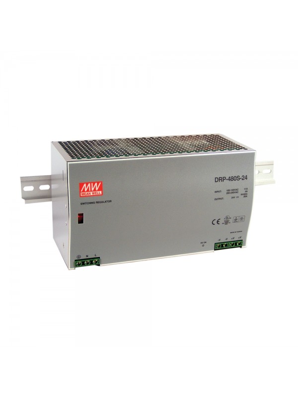 DRP-480S-48 Zasilacz na szynę DIN 480W 48V 10A DRP-480S-48 Zasilacz na szynę DIN 480W 48V 10A