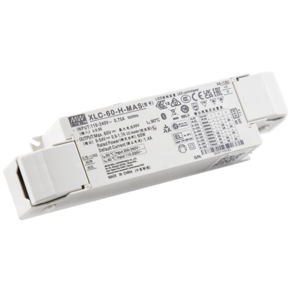 XLC-60-H-MAS zasilacz LED 60W 9~54V 0.9~1.7A Matter