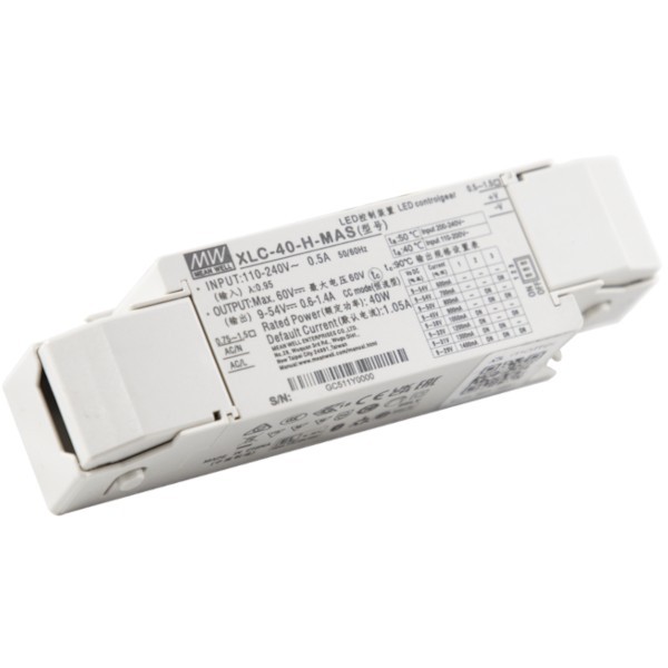 XLC-40-H-MAS zasilacz LED 40W 9~54V 0.6~1.4A Matter