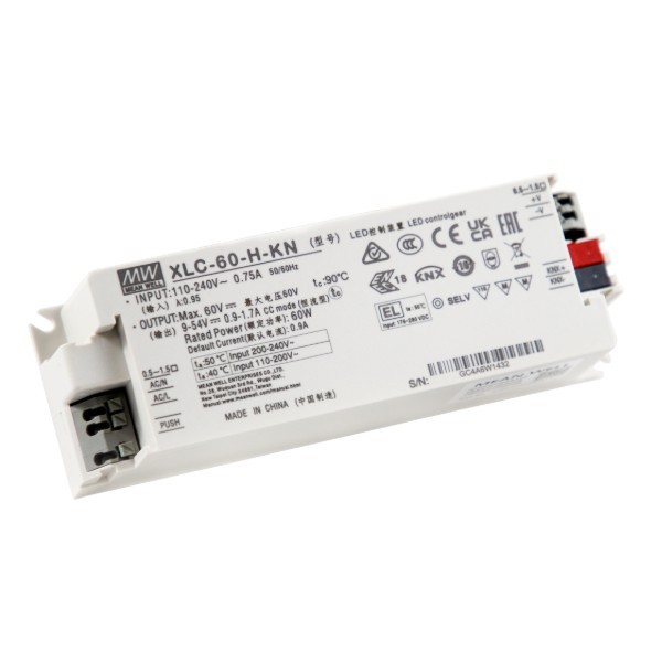 XLC-60-H-KN zasilacz LED 60W 9~54V 0.9~1.7A KNX