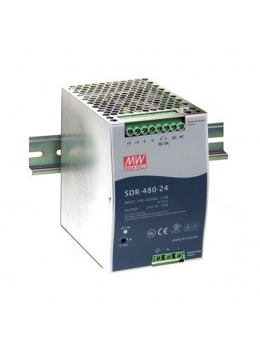 SDR-480-48 Zasilacz na szynę DIN 480W 48V 10A