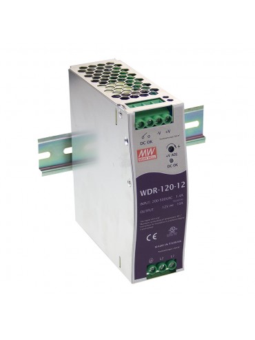 WDR-120-24 Zasilacz na szynę DIN 120W 24V 5A