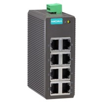 EDS-208 mały switch 8x Ethernet 10/100BaseTx, niezarządzalny, przemysłowy, na szynę DIN