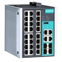 EDS-528E-4GTXSFP-LV-T switch przemysłowy 28-portowy 24x 10/100BaseTx, 4x Gigabit RJ45/SFP, zarządzalny