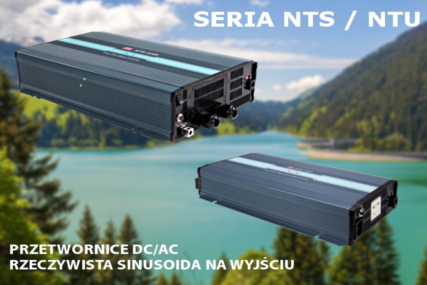 NTS/NTU Przetwornice DC-AC rzeczywista sinusoida