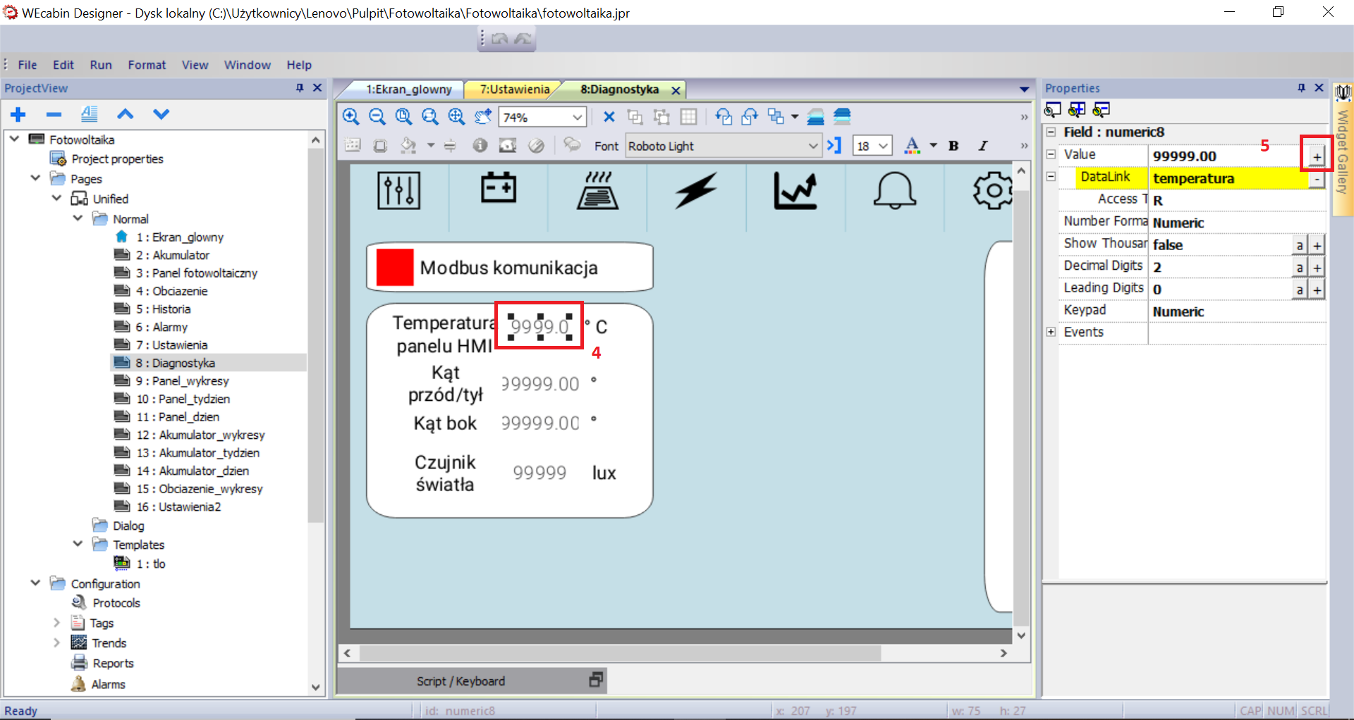Rys 11. Dodawanie tagu do pola
