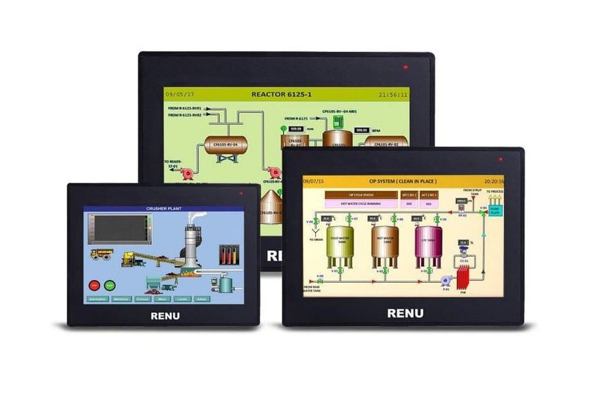 Nowa seria sterowników PLC z wbudowanym ekranem HMI firmy RENU Electronics